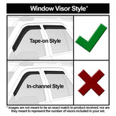 04-14 Ford F-150 Supercab Husky Liners 2854009 Ventvisor Low Profile (4pc) - Smoke